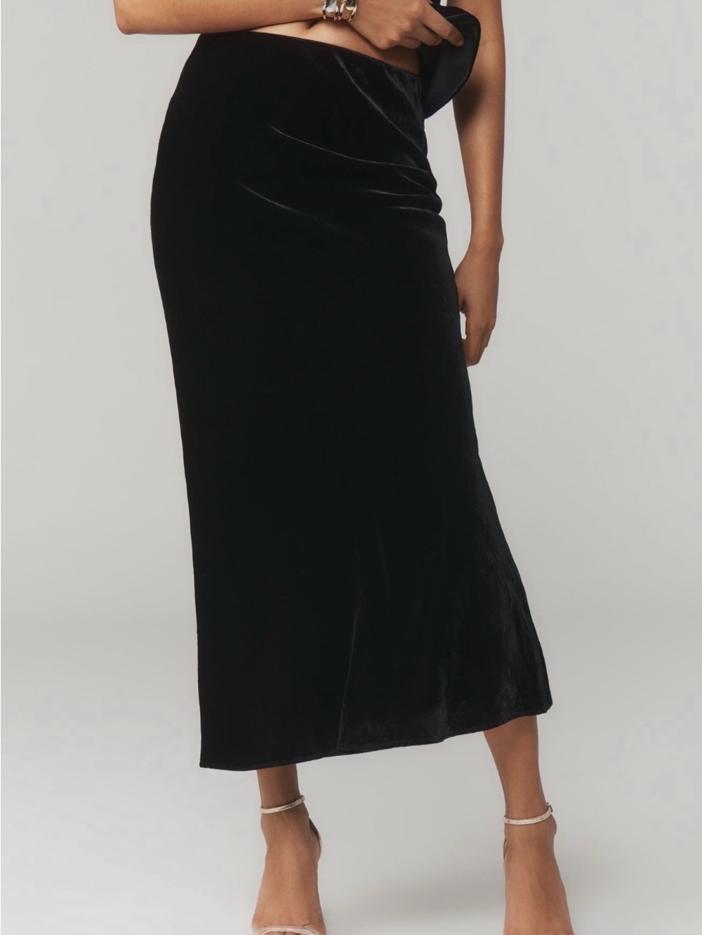 Anthropologie Tilda Maxi Black Velvet Edition